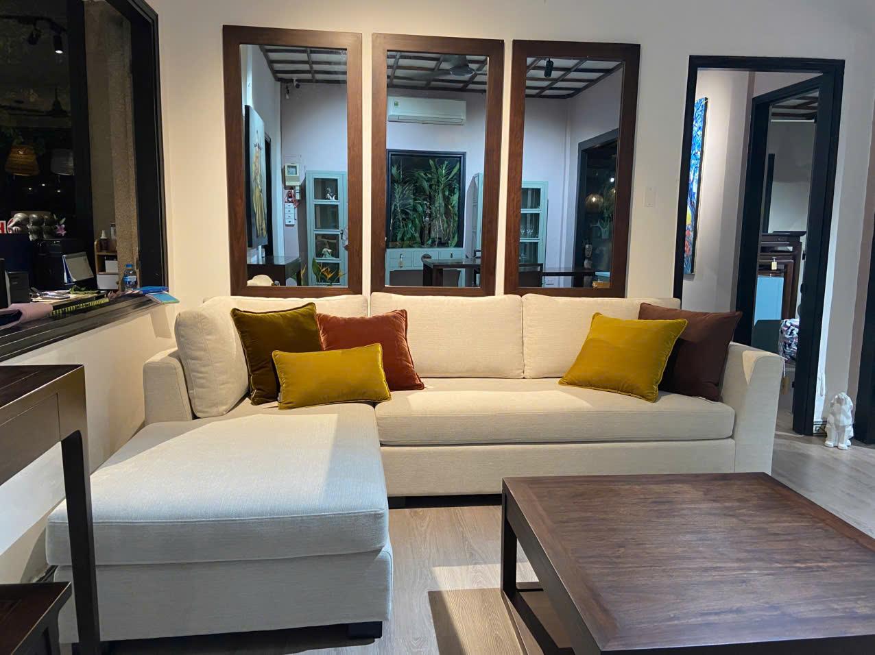 L shape sofa
