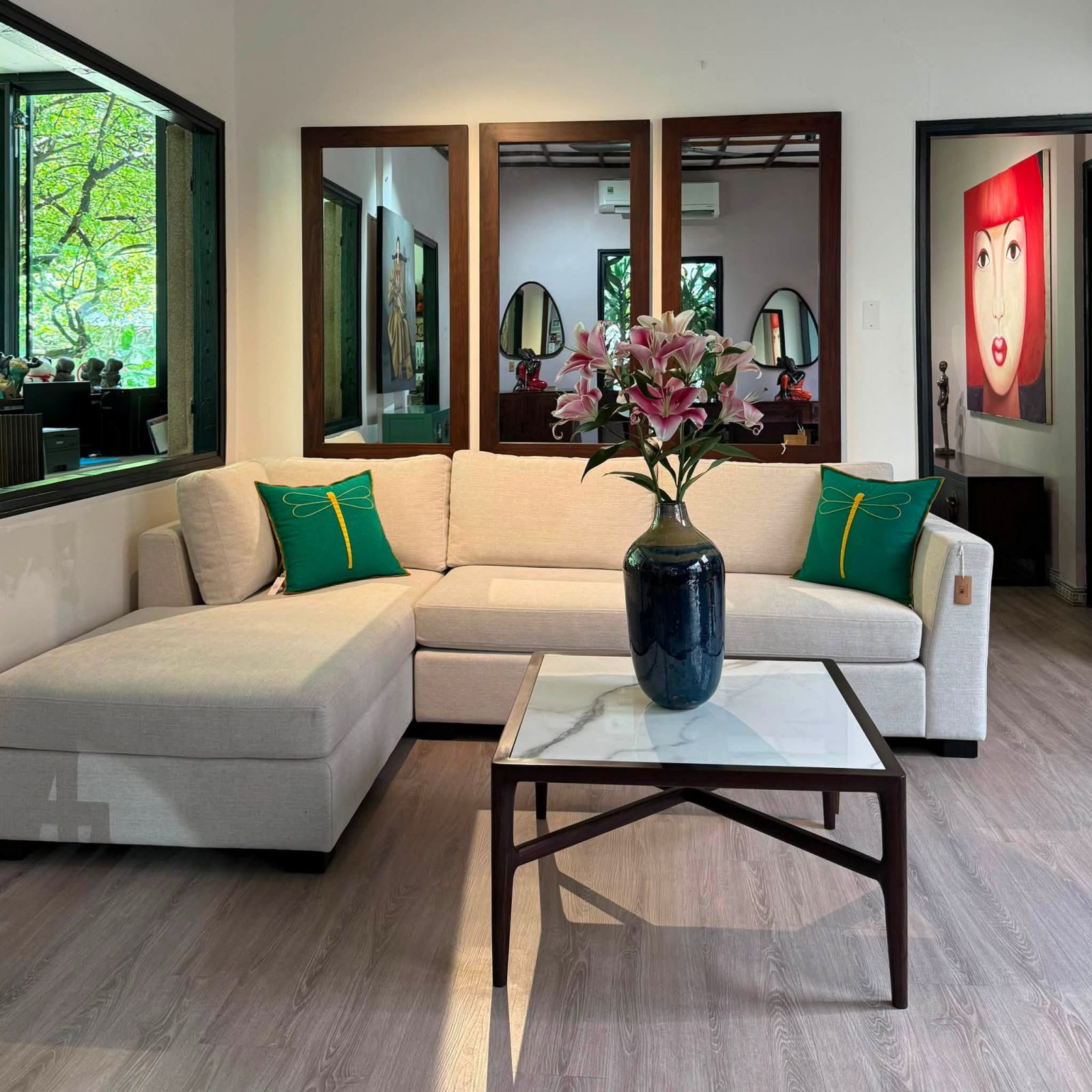L shape sofa