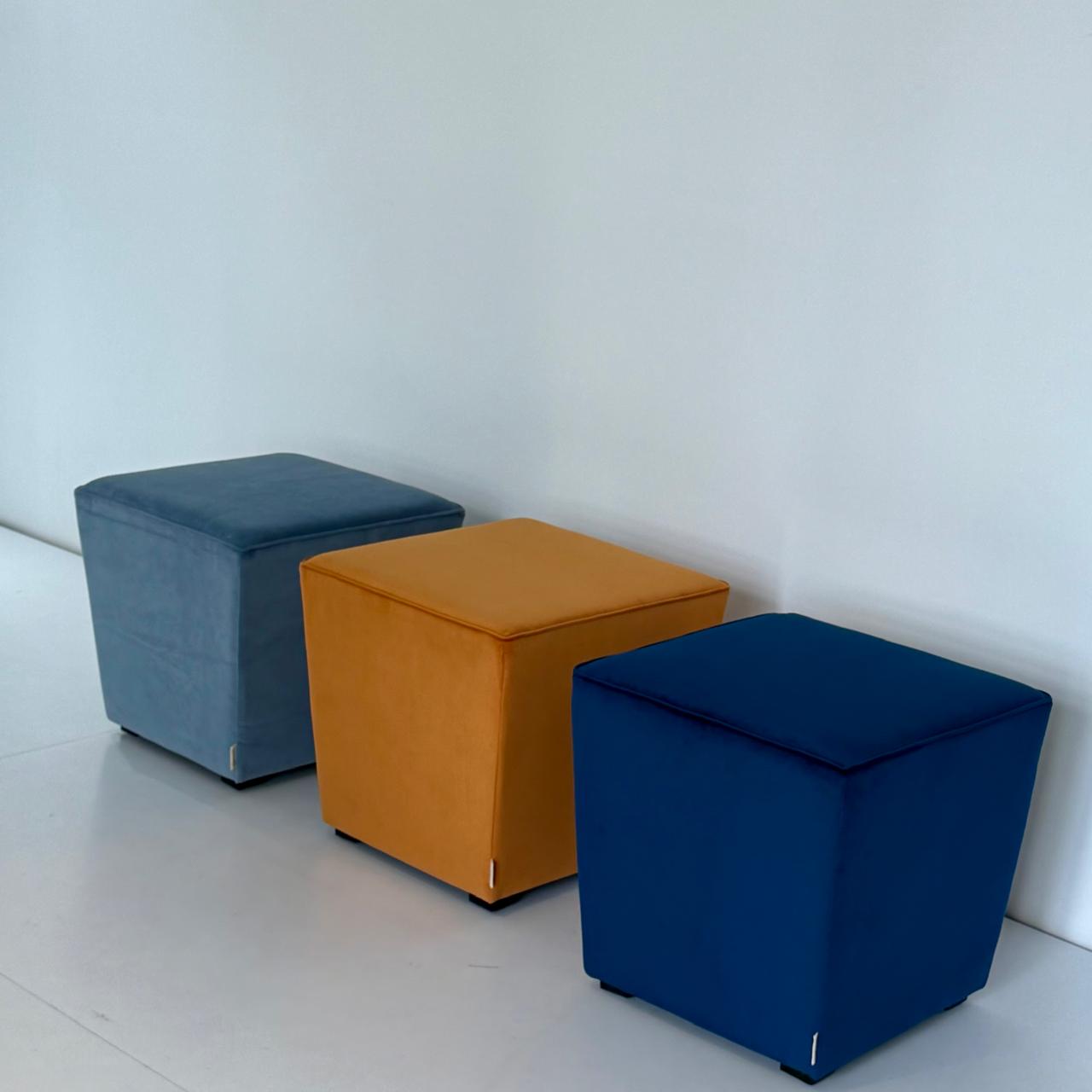 Fabric ottoman