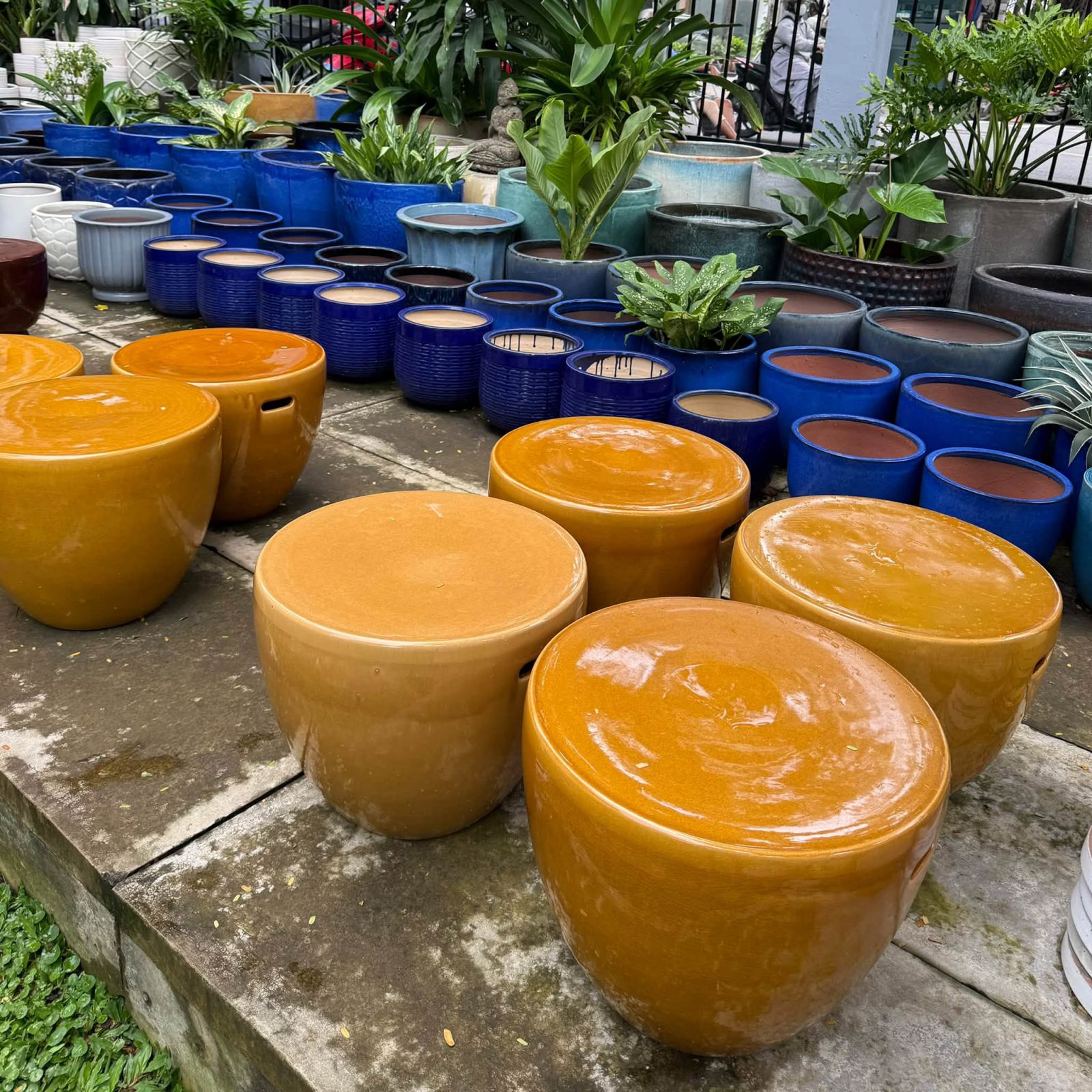Ceramic stool