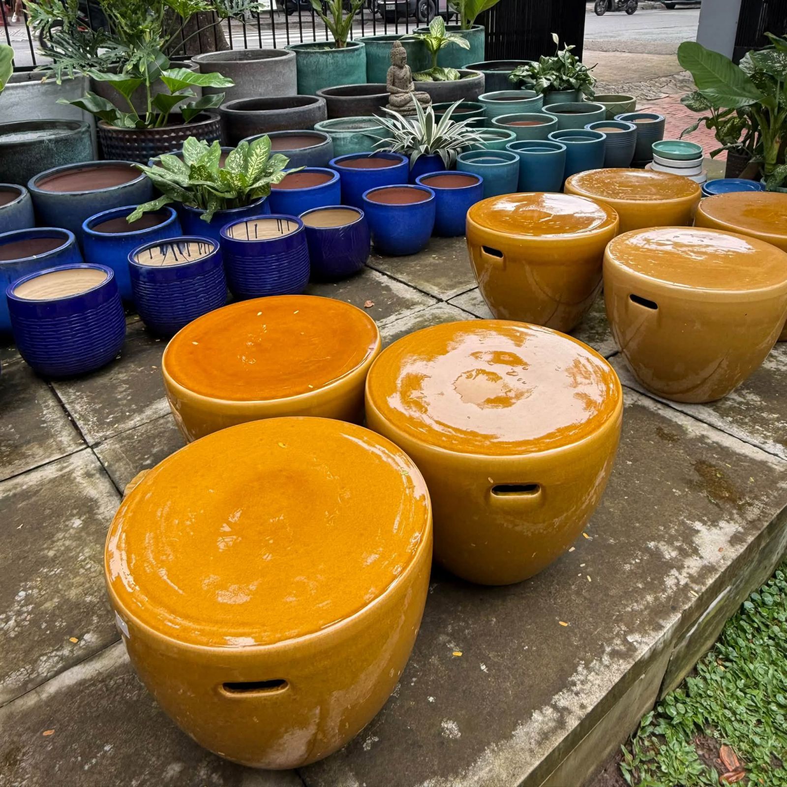 Ceramic stool